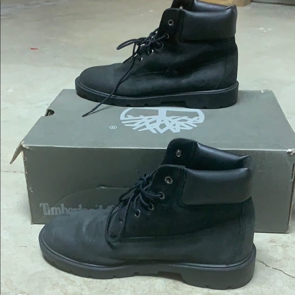 black timberland boots size 6